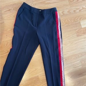 Boden navy dress pants with ribbon sides